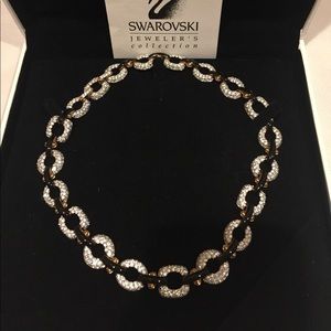 Swarovski Crystal and Enamel Large Link Choker
